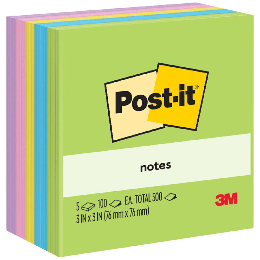NOTES POST-IT 76X76MM 654-5UC FLORAL FANTASY PK5