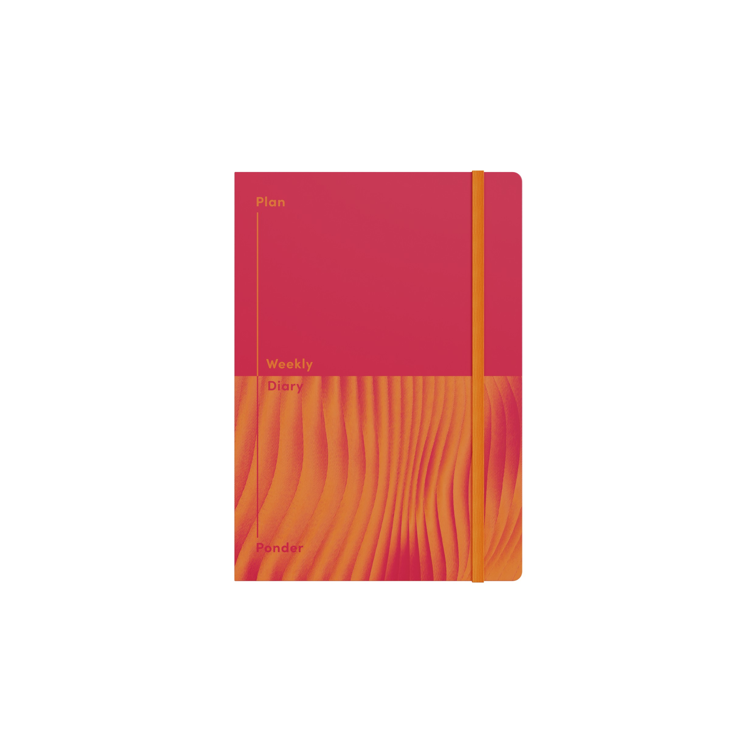 DIARY UNDATED JUMBLE & CO A5 RECYCLED WTV PLAN & PONDER RED