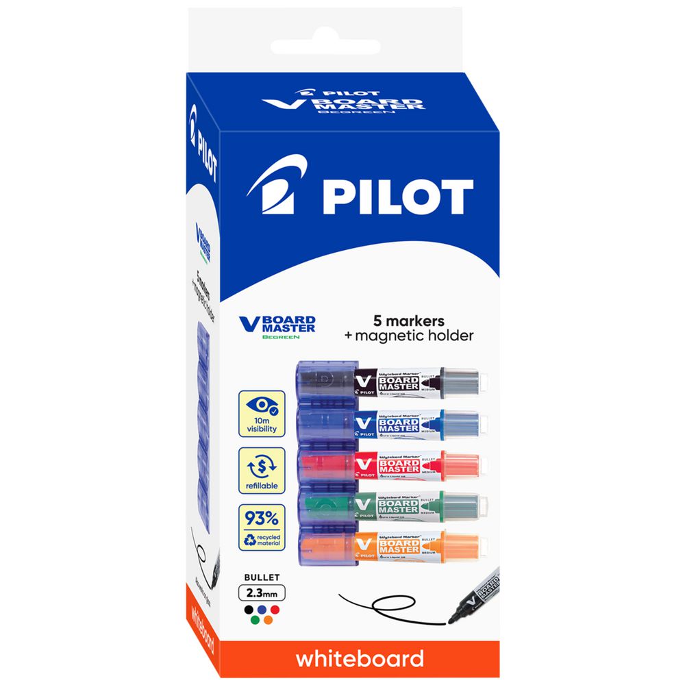 SP- MARKER WHITEBOARD PILOT BEGR V BOARD MASTER BULLET WBMA-VBM-M-BG WLT5