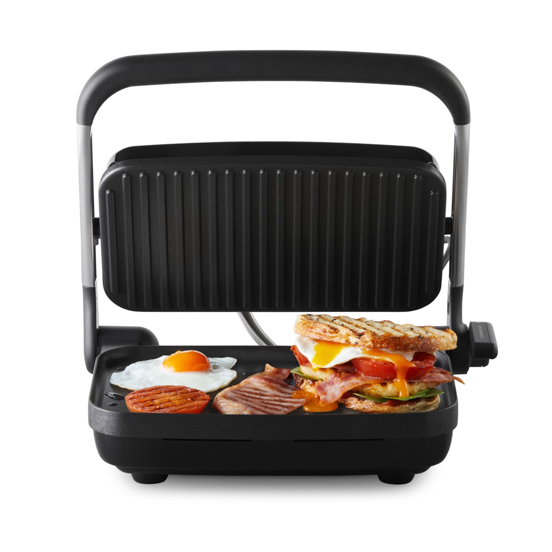 SANDWICH PRESS & GRILL SUNBEAM 2 SLICE CAFÉ STYLE STAINLESS STEEL