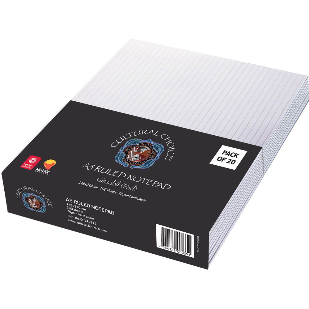OFFICE PAD CULTURAL CHOICE A5 DOUBLE SIDE PRINT 100SHEET