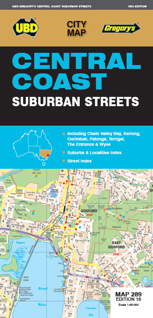 MAP UBD/GRE CENTRAL COAST NSW 289 17TH ED