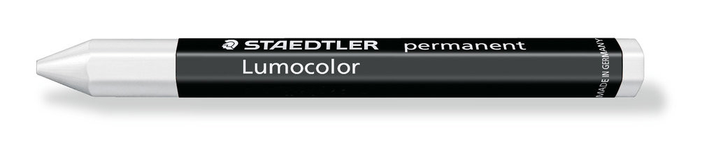 SP- CRAYON STAEDTLER OMNIGRAPH PERM WHITE BX12