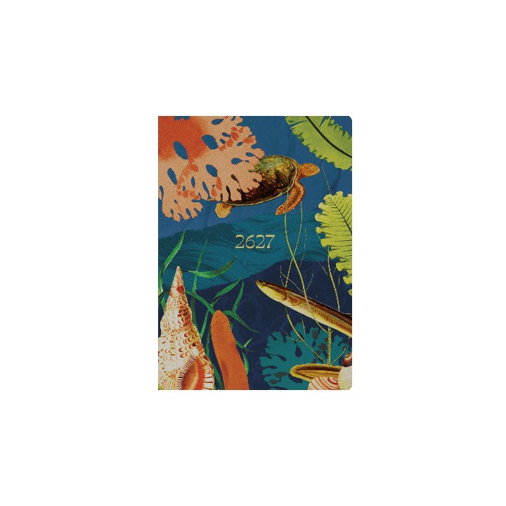 DIARY FINANCIAL YEAR 26-27 MODERN ORGANIC A5 RECYCLED WTV TURTLE