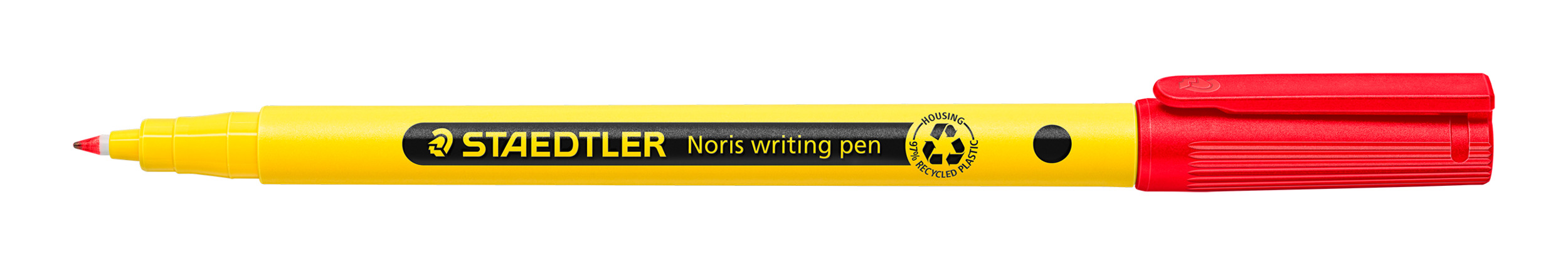 SP- PEN STAEDTLER NORIS 307-2 WRITING PEN 97% RECYCLED PLASTIC BX10 RED