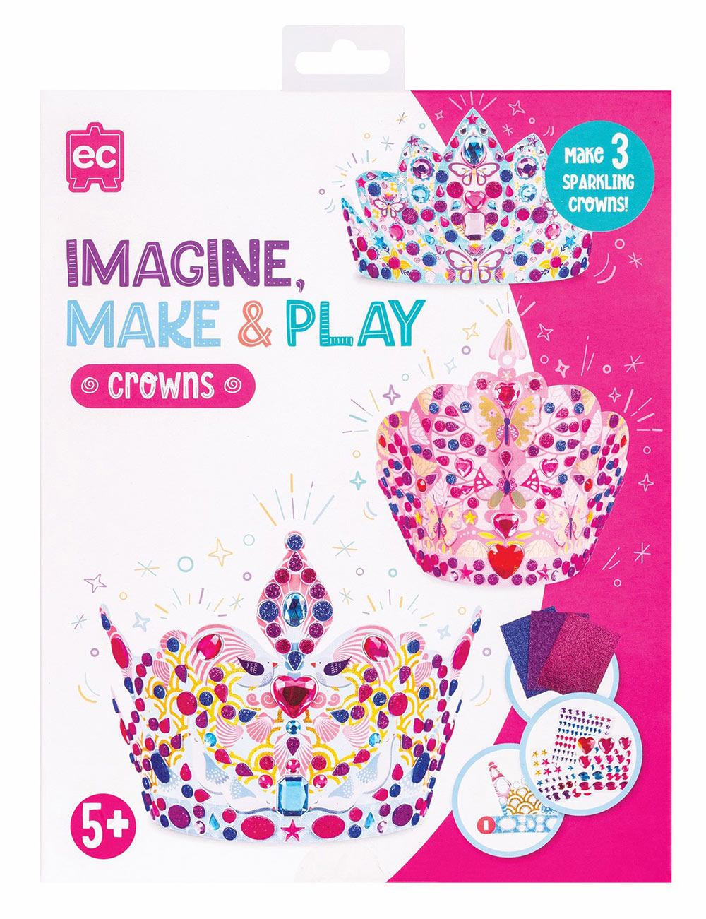 SP- IMAGINE MAKE & PLAY SET EC CROWNS AND TIARAS PK3PG