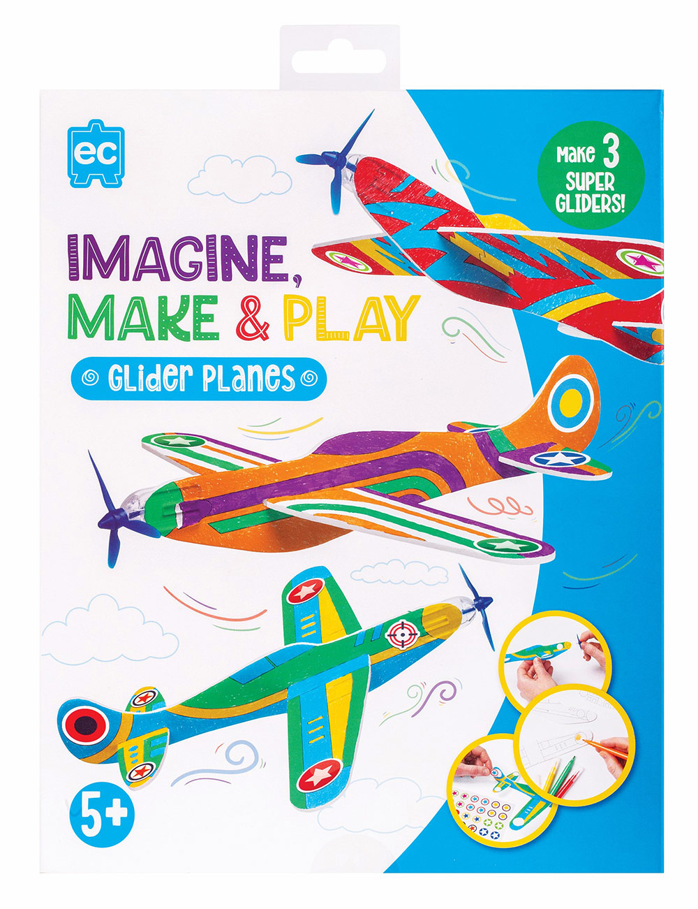 SP- IMAGINE MAKE & PLAY SET EC GLIDER PLANES PK3PG