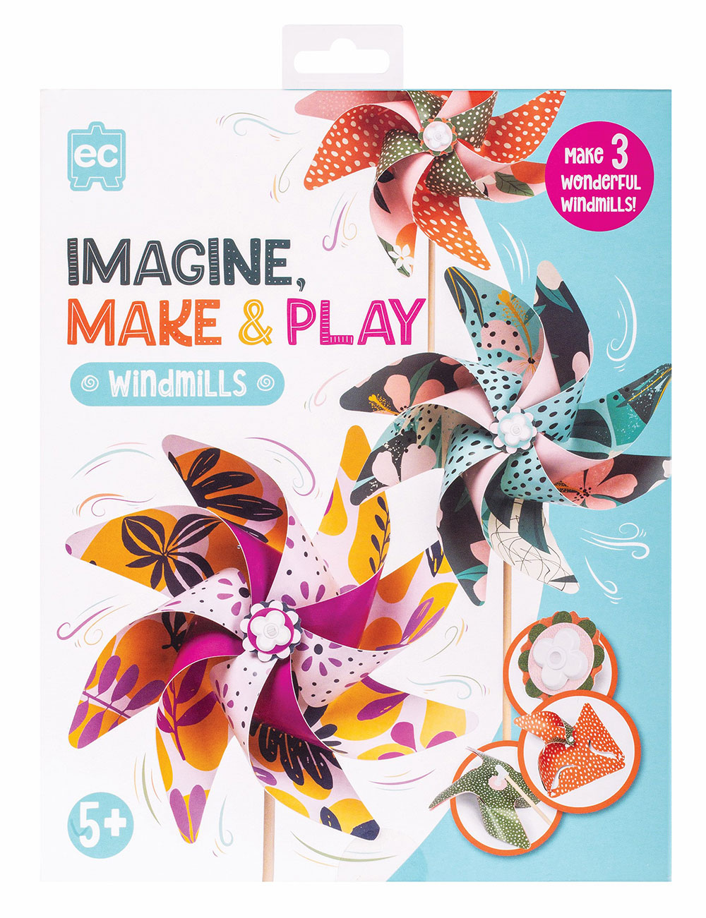 SP- IMAGINE MAKE & PLAY SET EC WONDERFUL WINDMILLS PK3PG