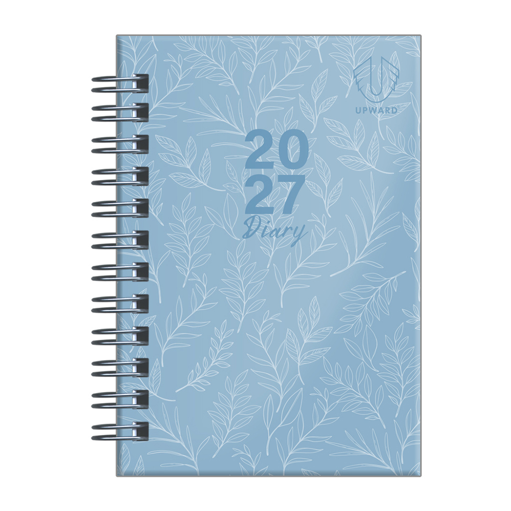 DIARY 2027 UPWARD FASHION A7 5436-BLU H/C WIRE-O WTV BLUE SKY