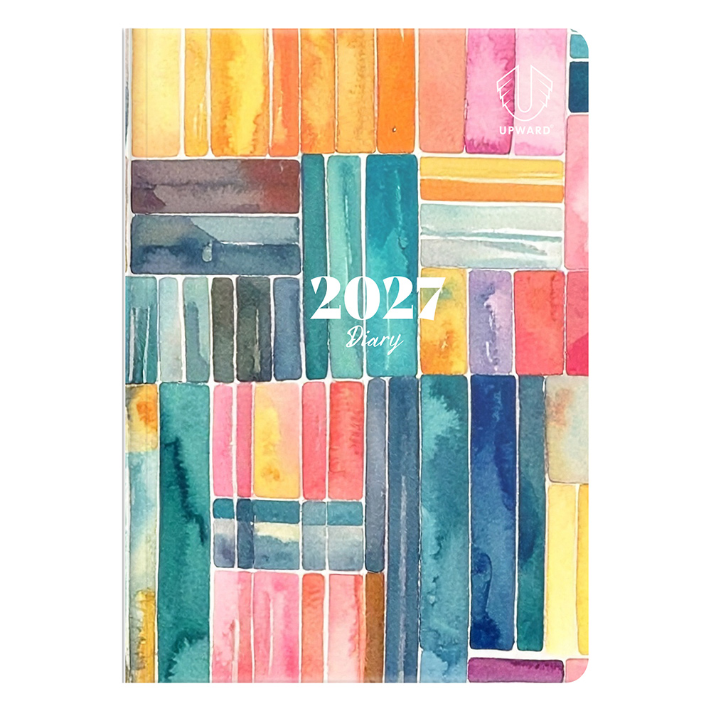 DIARY 2027 UPWARD FASHION B6 3426AA-PSP PRINTED H/C WTV WILD SHAPES