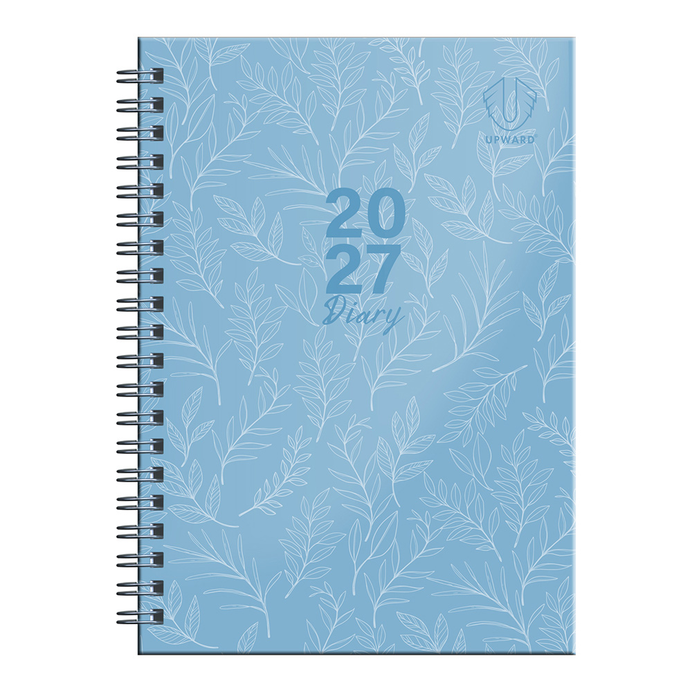 DIARY 2027 UPWARD FASHION B6 3436-BLU H/C WIRE-O WTV BLUE SKY