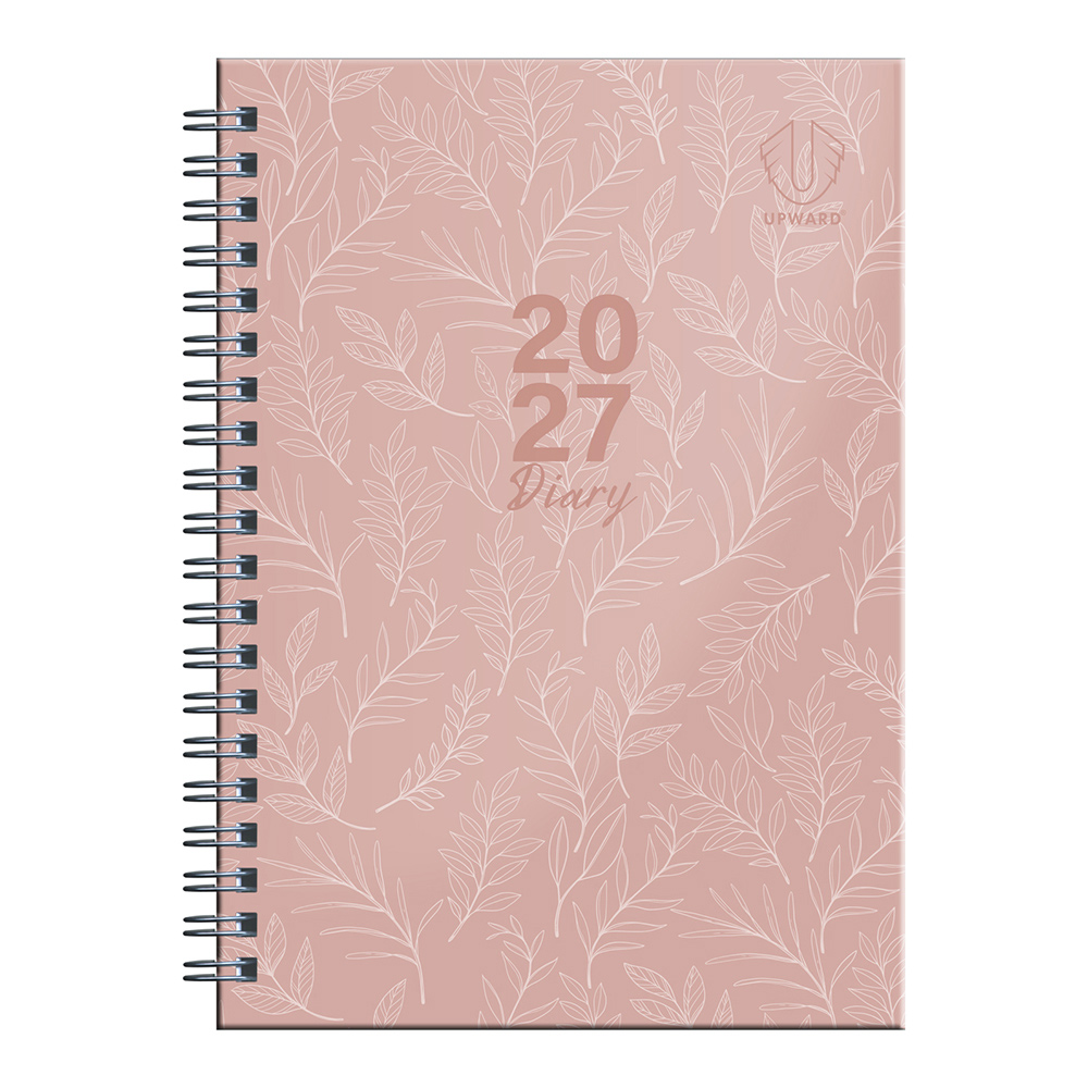 DIARY 2027 UPWARD FASHION B6 3436-PNK H/C WIRE-O WTV LAVENDER
