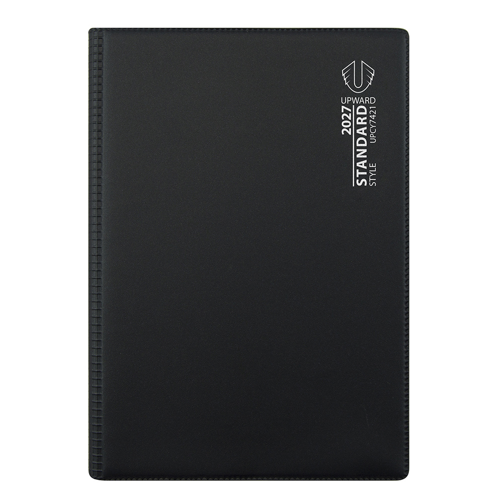DIARY 2027 UPWARD STANDARD A5 7421 PVC WTV BLACK