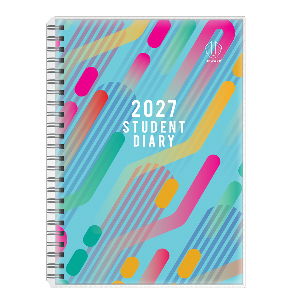 DIARY 2027 UPWARD STUDENT B5 4400-SLH PVC WIRE-O WTV LIGHT PURPLE