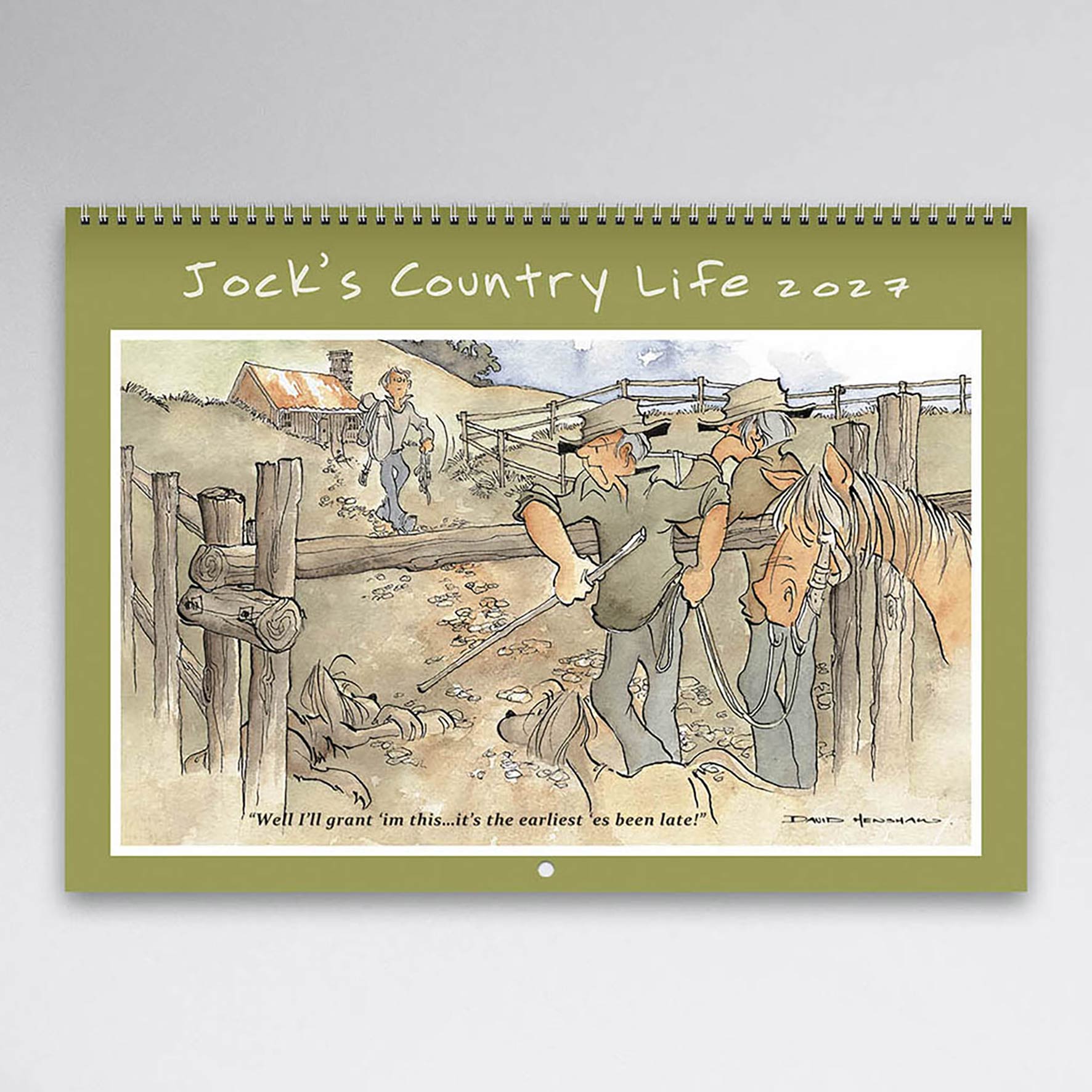 CALENDAR 2027 EASY2C 337X240MM WIRO JOCK'S COUNTRY LIFE