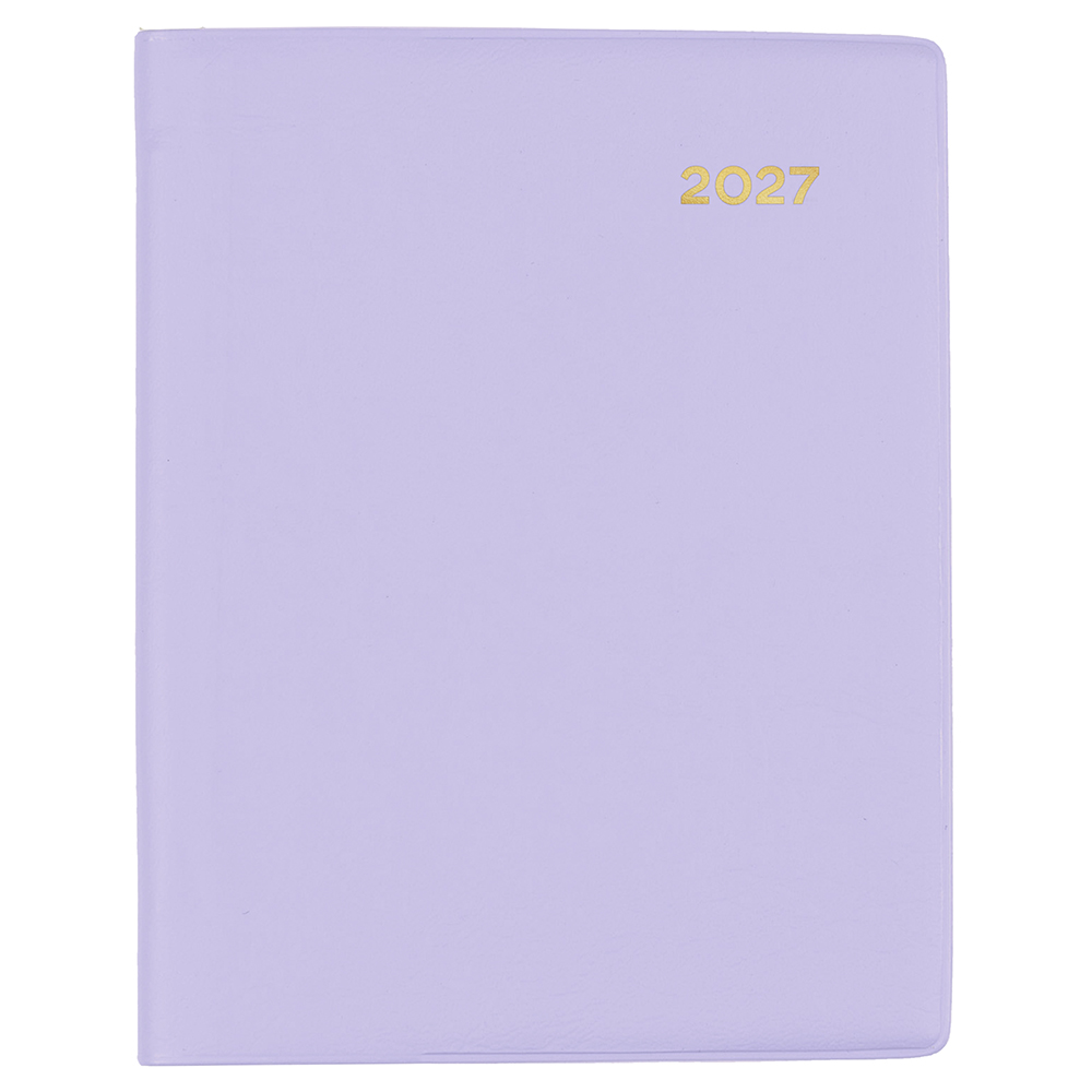 DIARY 2027 COLLINS BELMONT A7 337P.V55 PVC PKT W/PENCIL WTV LILAC