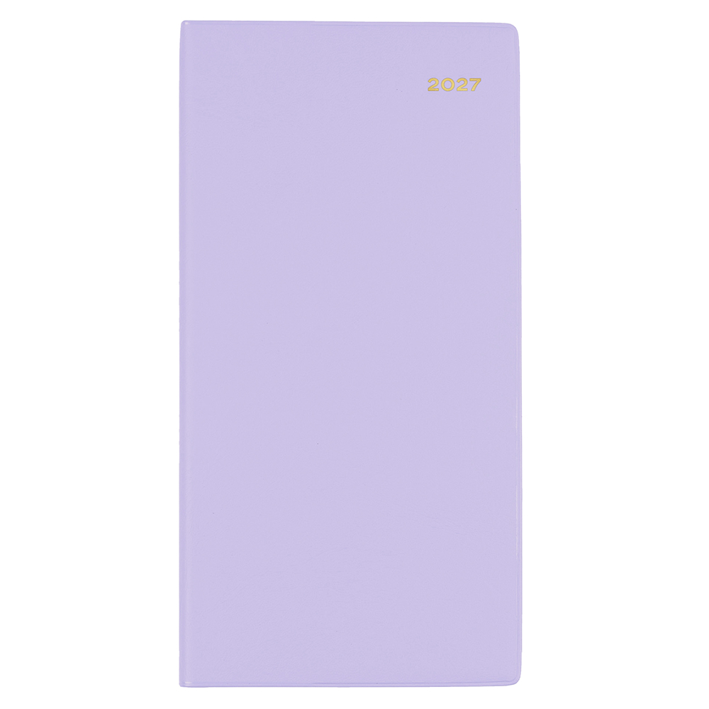 DIARY 2027 COLLINS BELMONT B6/7 377P.V55 PVC SLIM WTV PORT LILAC
