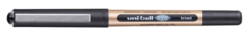 PEN UNI EYE LIQUID INK UB150-10E ECO RB BROAD 1.0MM BLACK