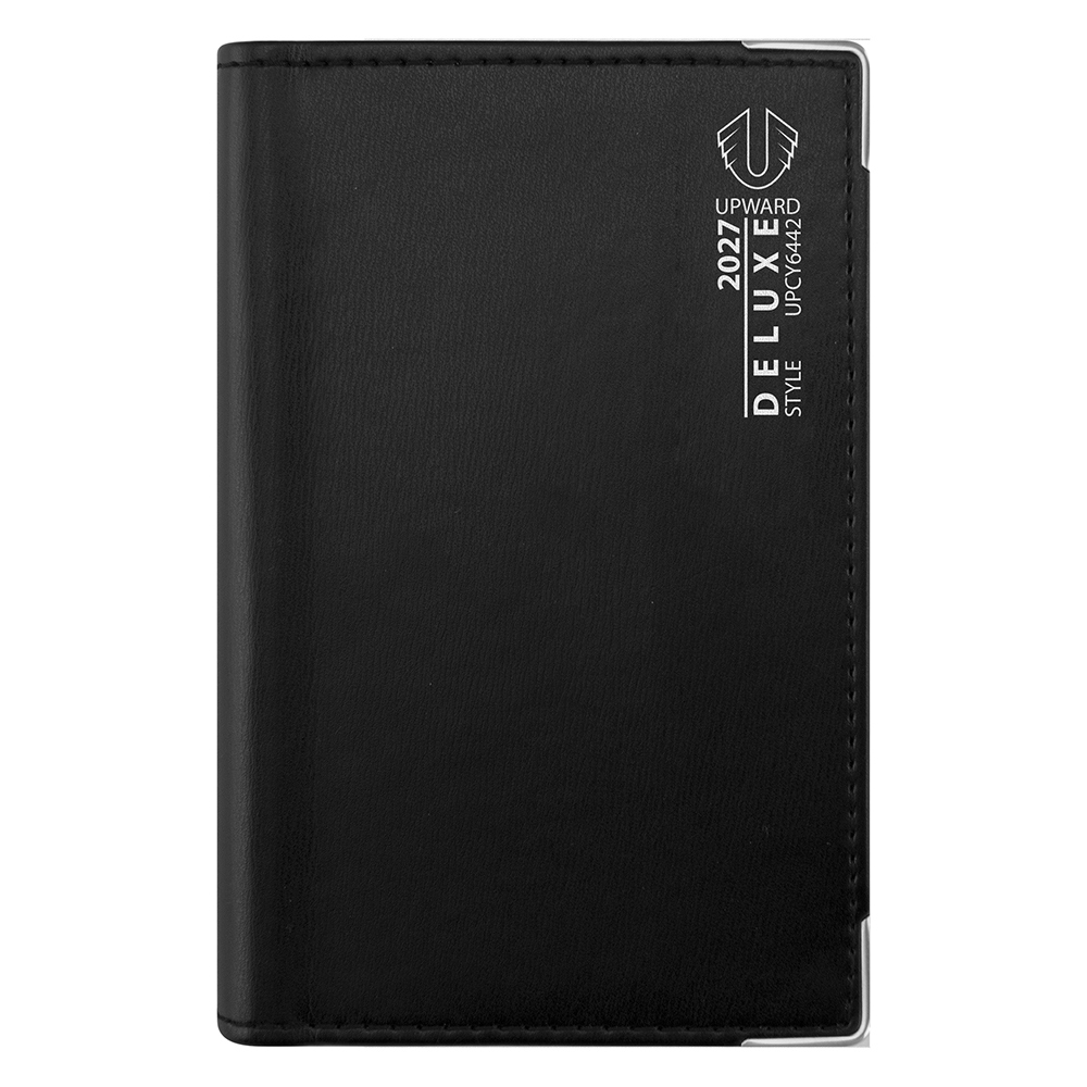 DIARY 2027 UPWARD DELUXE A6/7 6442 POCKET WIRE-O WTV BLACK