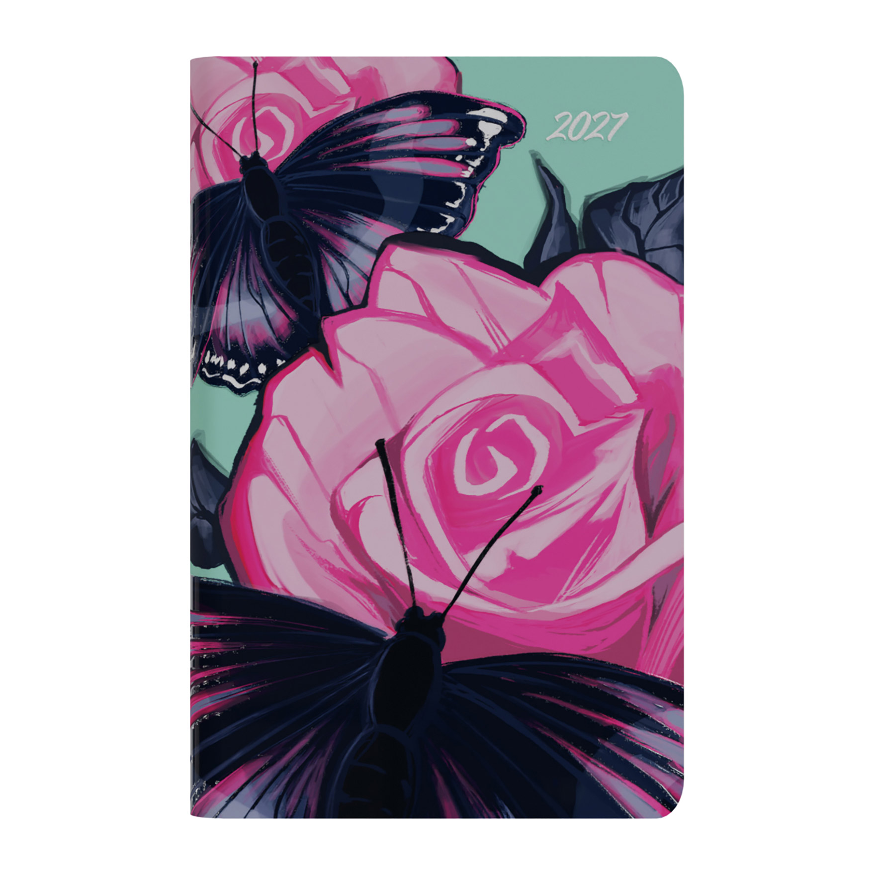 DIARY 2027 COLLINS THE ROSES 132X85MM E-TR1PK3.BF WTV RCYL BUTTERFLY