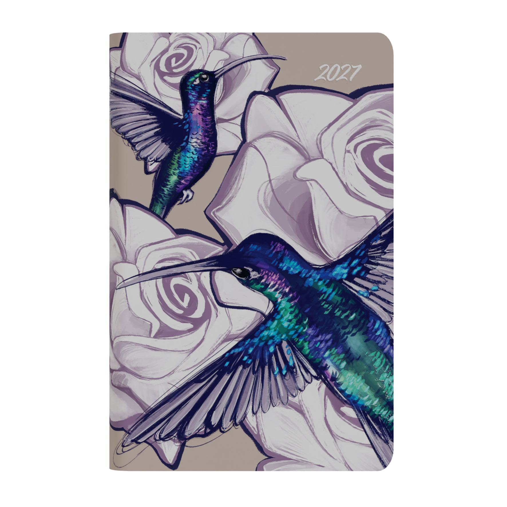 DIARY 2027 COLLINS THE ROSES 132X85MM E-TR1PK3.HB WTV RCYL HUMMINGBIRD