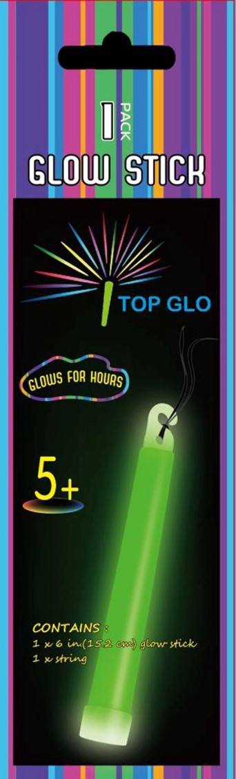 GLO STICK ALPEN LIGHT 15CM ASST COLS